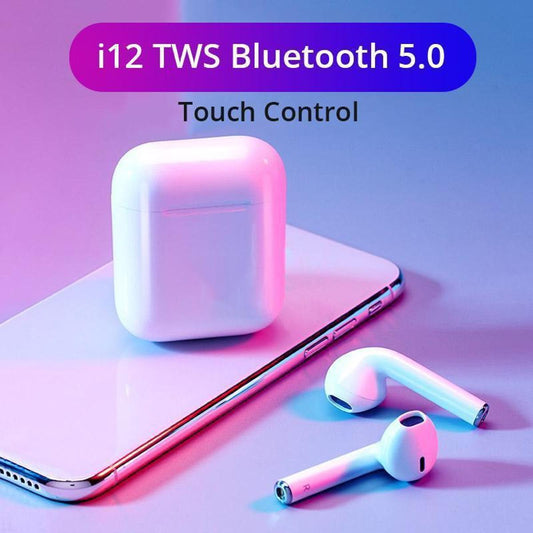 I12 Tws Earbudstouch Control Earphones Headsets With Mic In-ear Stereo Earbuds